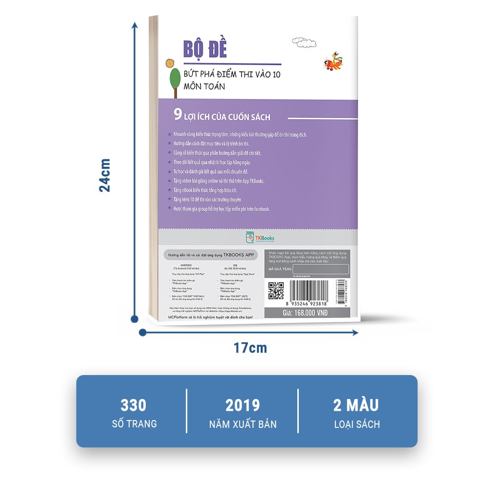 Sách - Bộ Đề Bứt Phá Điểm Thi Vào 10 Môn Toán - Kèm App Học Online