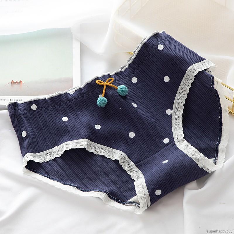 Quần Lót Cotton Nữ In Họa Tiết Hoạt Hình Dễ Thương
