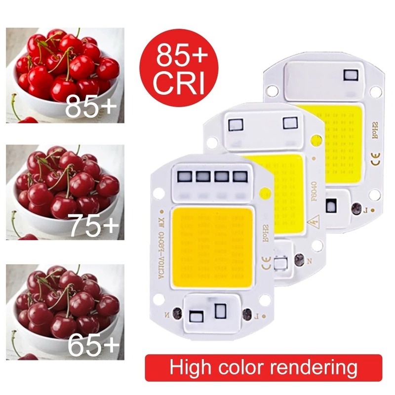 Đèn LED COB Tiết Kiệm Năng Lượng 20/30/50W Ánh Sáng Trắng/ Trắng Ấm/ Không Cần Trình Điều Khiển