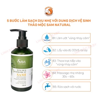 Dung Dịch Vệ Sinh Phụ Nữ Thảo Mộc SAM NATURAL