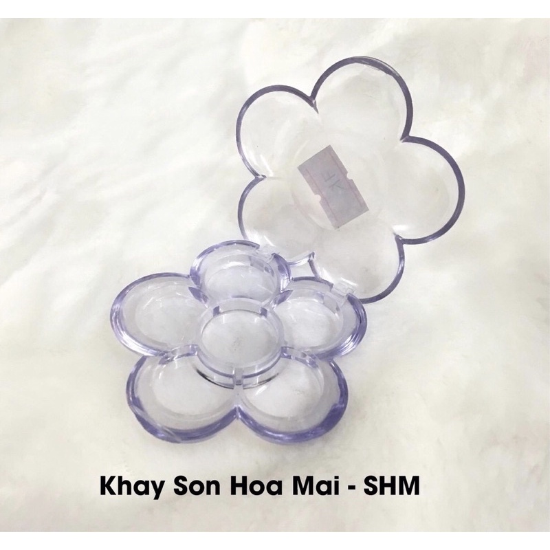 Khay son hoa mai - vỏ son handmade