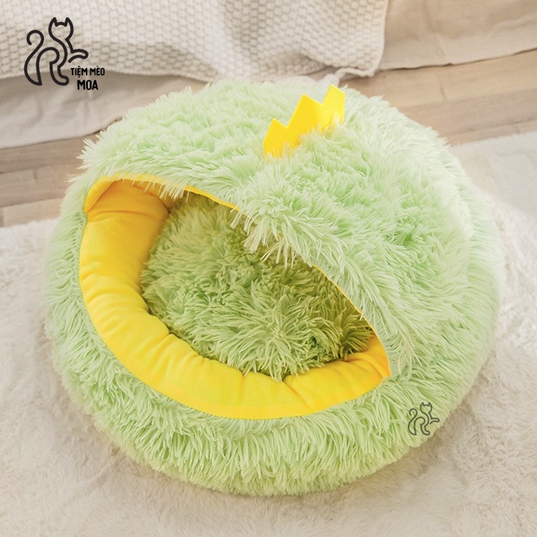 [TẶNG KÈM GỐI BÔNG] Ổ nằm bánh mì tròn cho thú cưng - Tiệm Mèo Moa