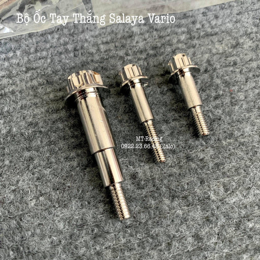 Bộ 3 Ốc Tay Thắng Salaya Cho Vario 125/150 Chuẩn Inox304 Siêu Sáng Bóng