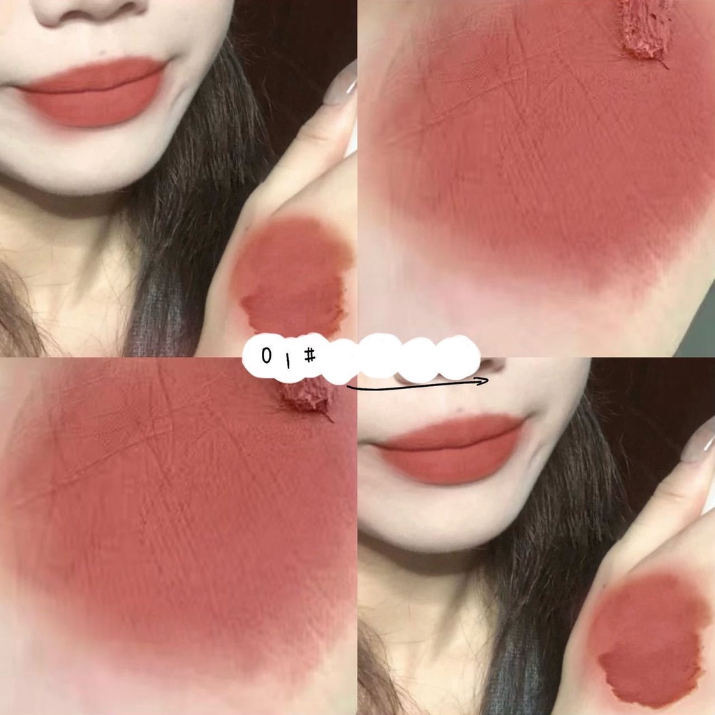 [Hàng mới về] Set 3 thỏi son kem nhung lì VONGEE  mịn dưỡng ẩm chống dính cốc độc đáo