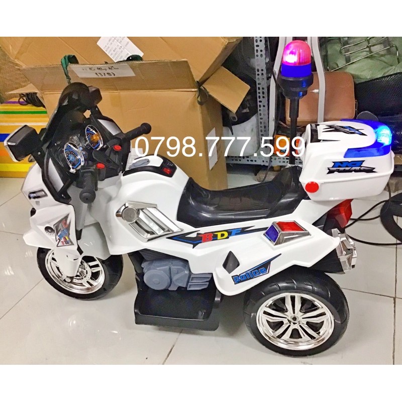 xe mô tô điện trẻ em mẫu police