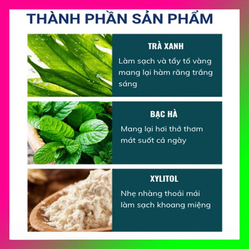 Kem đánh răng HUNMUI, giảm mảng bám ố vàng, trắng răng,thơm miệng, hương tươi mát