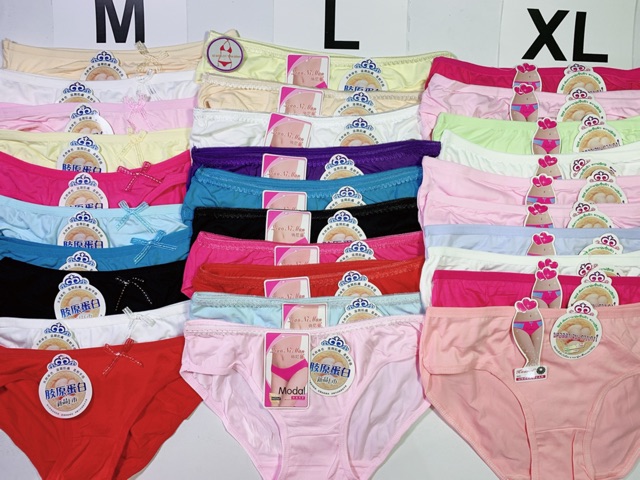 [Mã 12FASHIONSALE1 giảm 10K đơn 50K] Set 10 quần lót cotton nữ giá rẻ thấm hút mồ hôi và co giãn tốt size 35-60kg | BigBuy360 - bigbuy360.vn