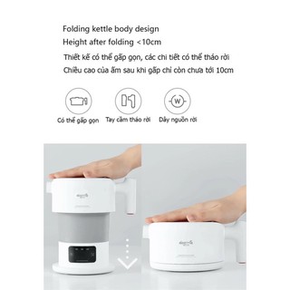 Ấm đun nước thông minh Deerma DH206 (Màn hình LCD Điều chỉnh và hiển thị nhiệt độ)