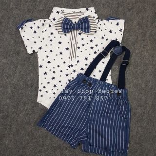 Bộ quần áo yếm sao cho bé