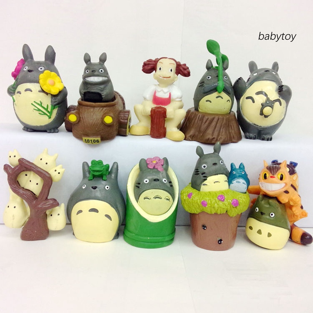 Set 10 Đồ trang trí Nhân Vật Hoạt Hình Hàng Xóm Của Tôi Là Totoro Trang Trí Nội Thất Xe Hơi