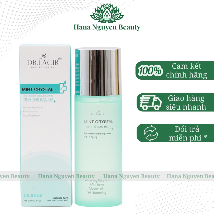 Toner Tinh Thể Bạc Hà Dr Lacir - Thu Nhỏ Lỗ Chân Lông Và Cân Bằng Độ Ẩm