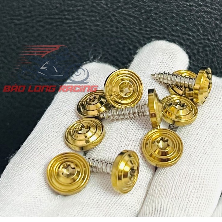 Ốc xi Vàng gắn dàn áo mọi loại xe máy  Mẫu Thái SALAYA