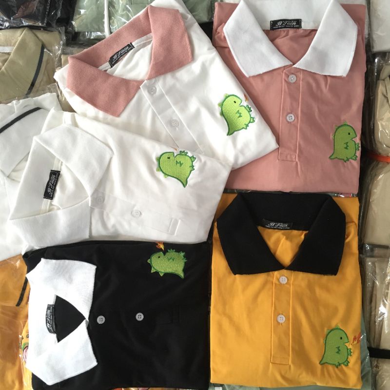 Áo Polo thêu khủng lông % hình thật B'teen