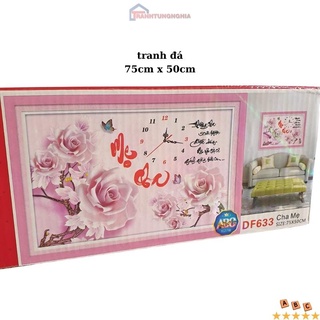 Tranh đính đá cha mẹ DF633 (75cm x 50cm)