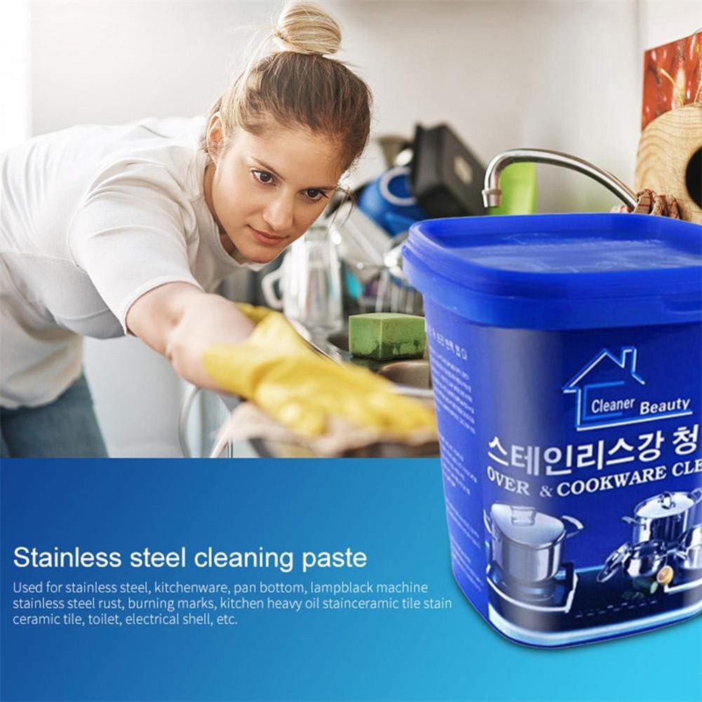 gelaiai Multi-Purpose Cleaning Paste Stainless Steel Cleaner Without Water Cleaning Rust Stains