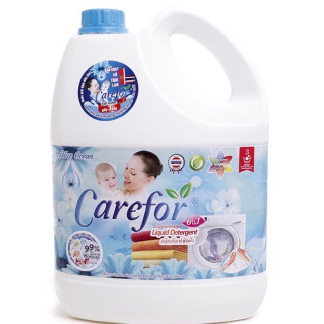 NƯỚC GIẶT CAREFOR 3500ML - HƯƠNG BIỂN XANH