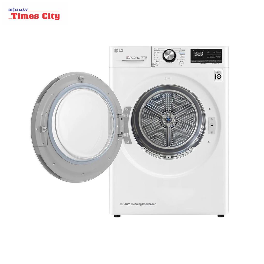 Máy sấy bơm nhiệt LG DVHP09W 9kg màu trắng