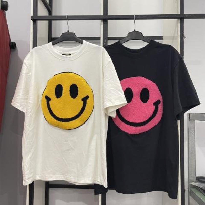 Áo Drew thêu xù cao cấp Áo thun drew thêu xù mặt cười