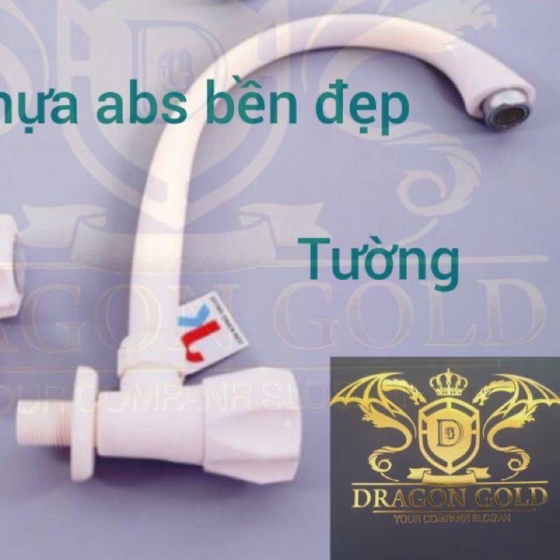 Vòi rửa bát nhựa abs cắm chậu,cắm tường tặng kèm băng tan.