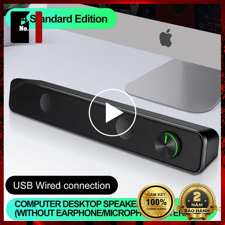 Loa Thanh Máy Tính Để Bàn T-WOLF S4 Loa Vi Tính Laptop Pc Nghe Nhạc Bass Lớn Có Dây