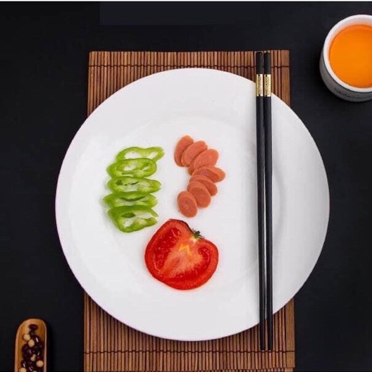 [Dụng cụ bàn ăn] Hộp 10 đôi đũa mạ vàng xuất Nhật