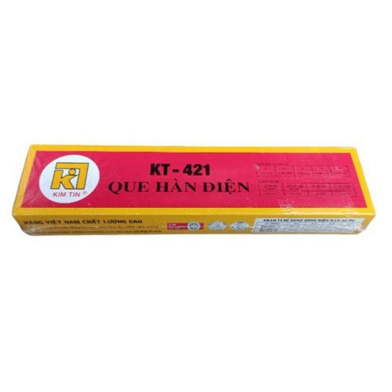 Que hàn điện, que hàn sắt Kim Tín chính hãng KT-521 2.5mm, hộp 2,5kg