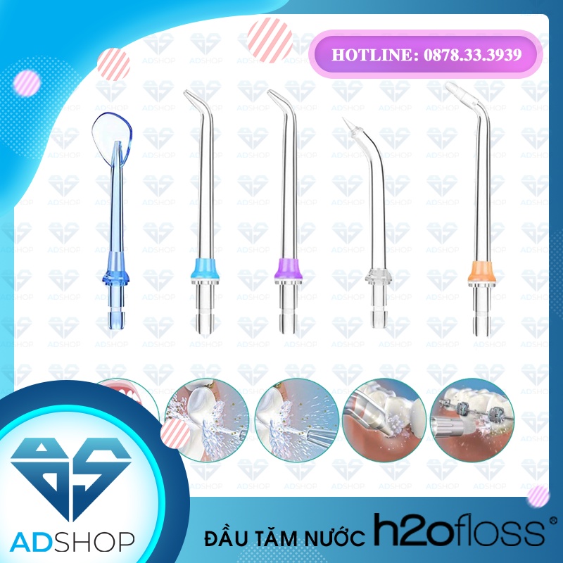 Đầu tăm nước H20FLOSS, thay thế cho tất cả các máy tăm nước H2ofloss chính hãng.Đầu Tăm Chính Hãng