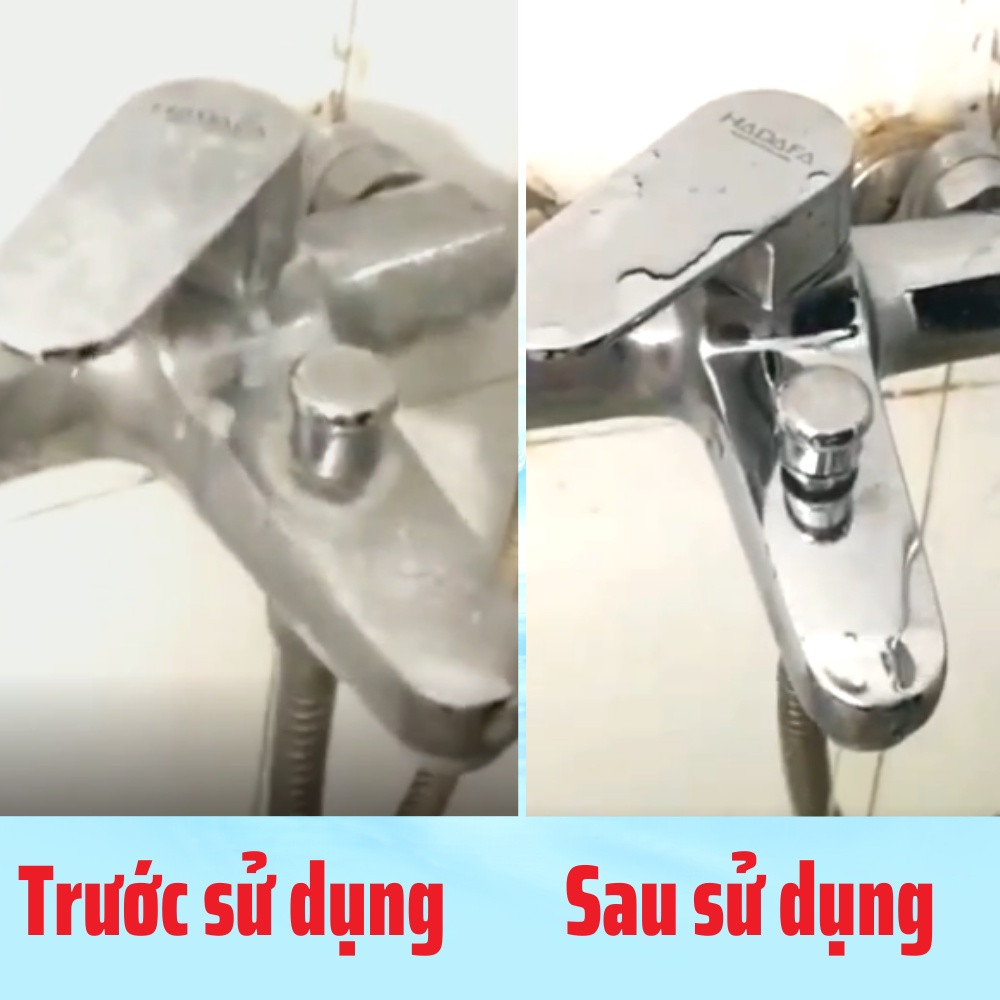 Combo Nước Tẩy Dầu Mỡ Nhà Bếp &amp; Nước Tẩy vòi sen inox thiết bị vệ sinh Faster 500ml
