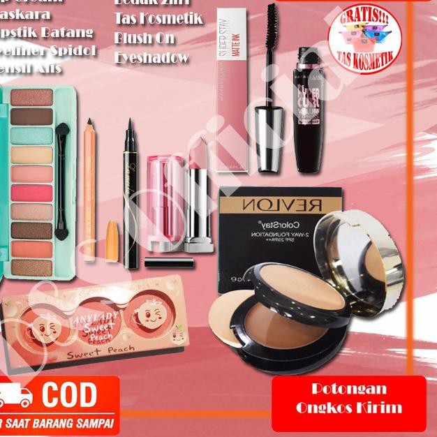 (Hàng Mới Về) Bộ Mỹ Phẩm Trang Điểm Maybelline Maybelline 9 Trong 1 Cho Nữ