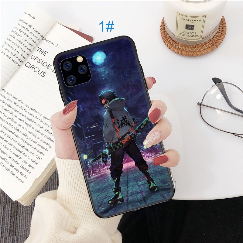 Ốp điện thoại mềm MD106 Anime Demon Slayer thích hợp cho iPhone 5 5s Se 6 6S 7 8 Plus X XR Xs Max