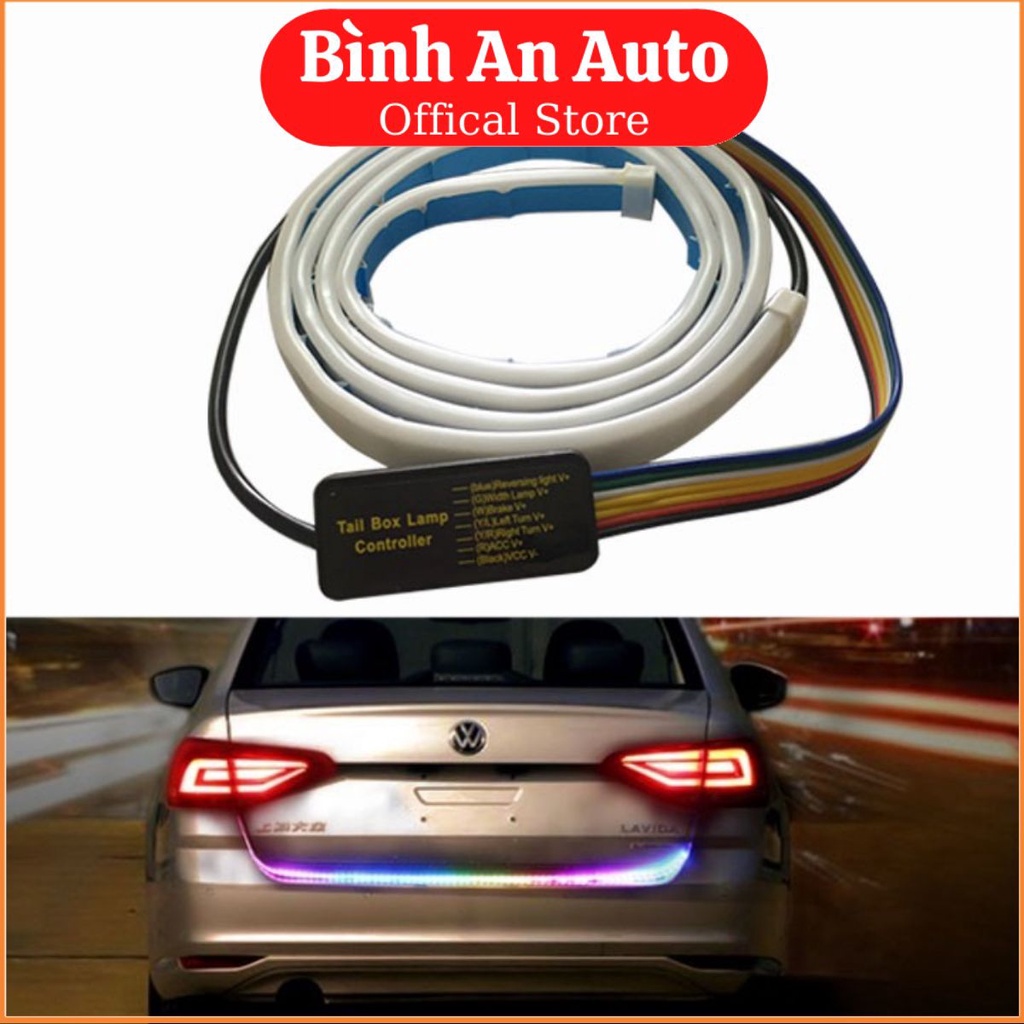 Dải đèn LED cốp nhiều màu sắc trang trí cốp xe hơi - Bình An Auto