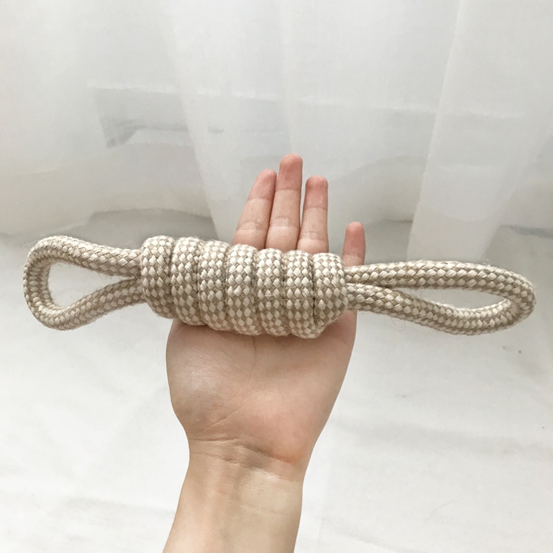 Đồ Chơi Dây Thừng Cắn Bằng Vải Cotton Cỡ Vừa Và Lớn Siêu Bền Cho Thú Cưng