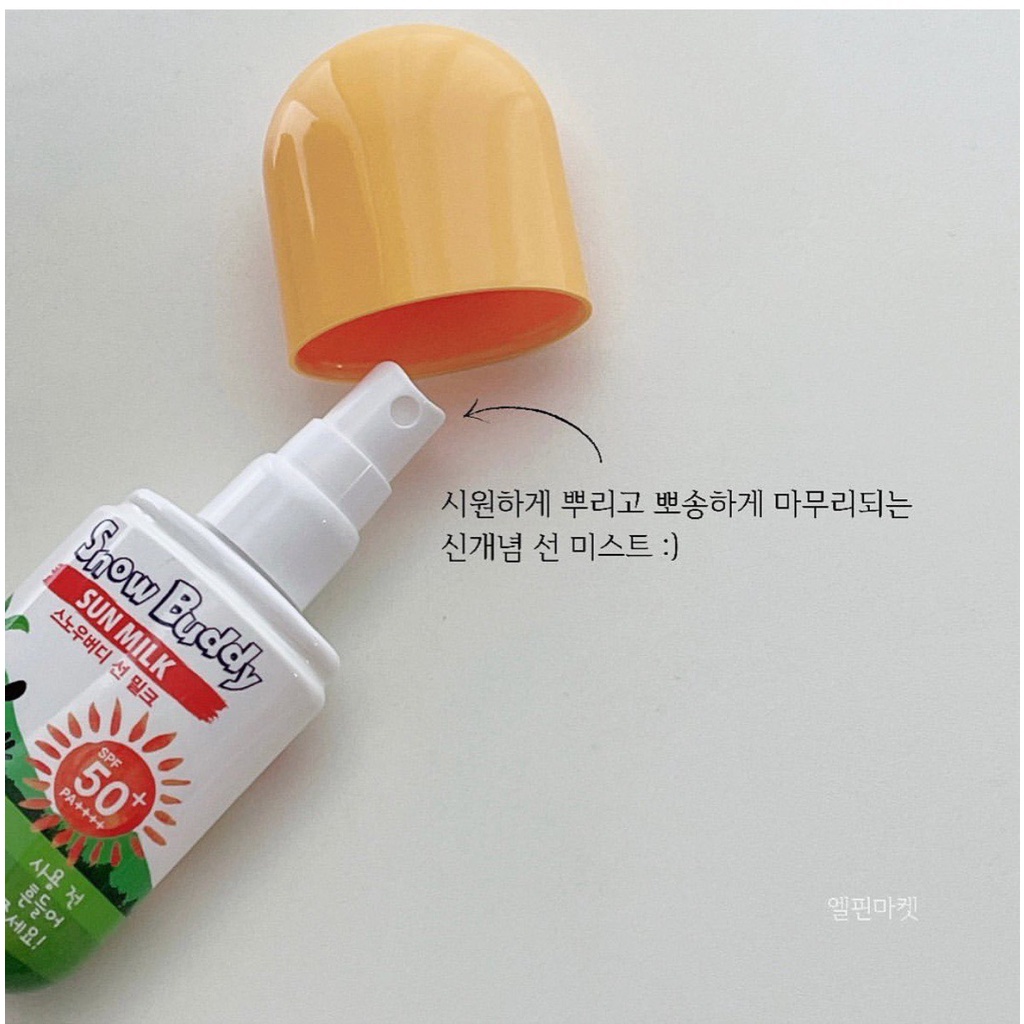 (DẠNG XỊT) Kem chống nắng cho bé từ 1 tuổi Snow Buddy Sun Milk PA++++ SPF 50+ 75ml