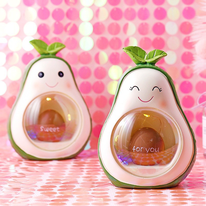Đèn Ngủ Ống Heo Trái Bơ, Trang Trí Phòng Ngủ Siêu Dễ Thương DLN08
