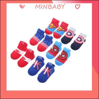 Tất siêu nhân chống trượt - set 3 có túi zip
