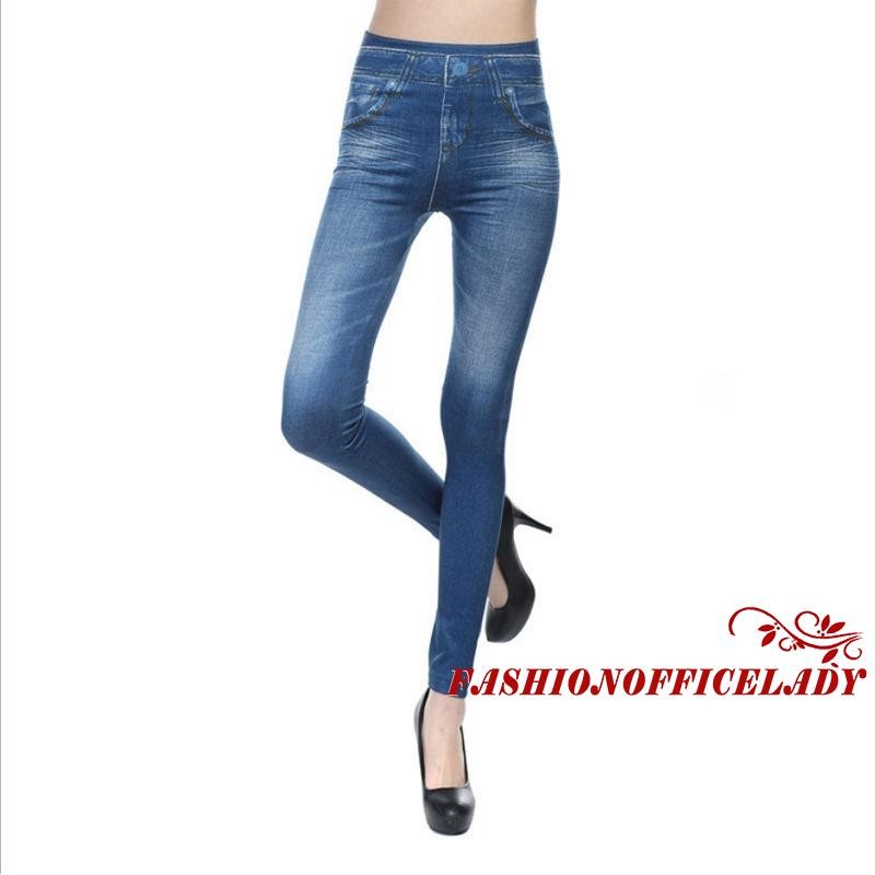 Quần Legging Giả Jean Thời Trang Cho Nữ