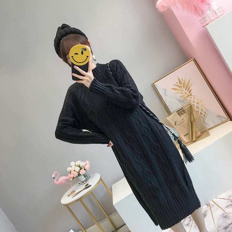 Váy len suông thừng siêu dày ấm áp