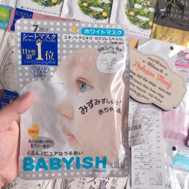 Mặt nạ Babyish của Kose 7 miếng