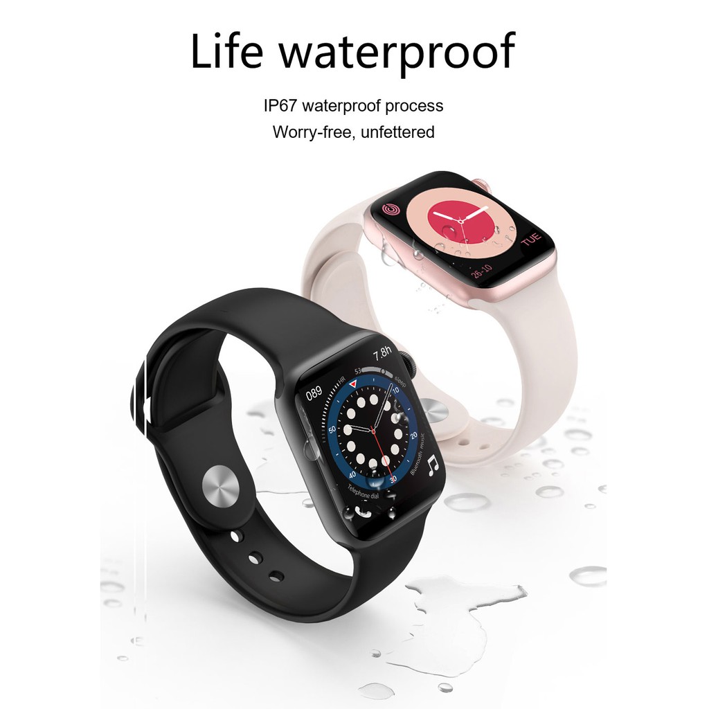 W27 Đồng hồ thông minh 1.75 Inch Series 6 Toàn màn hình cảm ứng Bluetooth Call GPS Music Iwo 15 Smart Watch FK78 W26 HW12 W34 T500