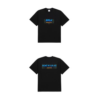 Áo thun ngắn tay cổ tròn ADLV Logo JP Ver Black Đen ADLV nam nữ