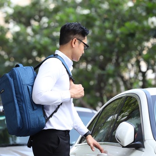 BALO LAPTOP 15.6 inch SIMPLE CARRY Hàn Quốc Manttan 4 màu Xanh navy siêu nhẹ chống thấm nước bảo hành chính hãng trọn đờ