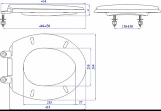 Nắp bồn cầu Gatabaths PLASTIC