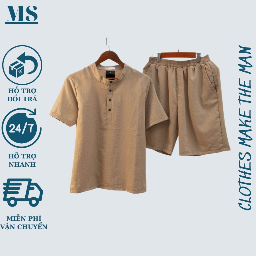 Bộ đồ nam ,quần đũi , áo đũi MENSWEAR,Bộ Quần Áo đũi thời trang Nam , chất vải đũi thái, bộ đồ nam vải đũi trẻ trung.