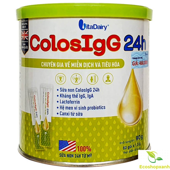 Sữa non ColosIgG 24h gói 90g _ Dạng Gói Tiện Lợi_ Giá 1 gói lẻ [Colosbaby]