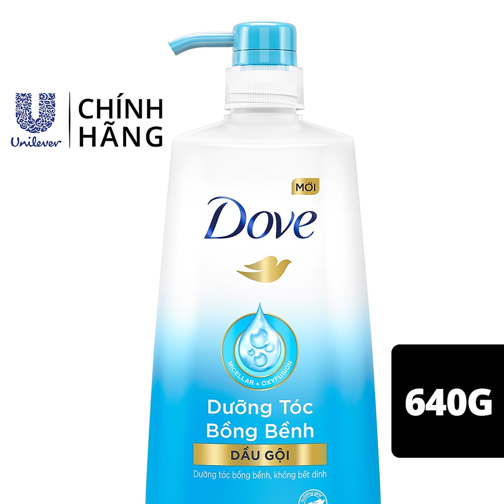 (Mẫu mới)Dầu gội Dove Dưỡng tóc bồng bềnh 640g