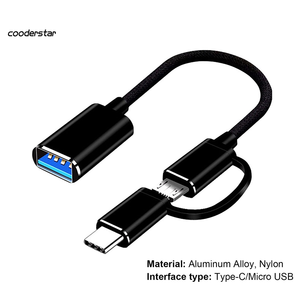 Cáp Chuyển Đổi Cood Usb Type C Micro Usb Di Động Tiện Dụng Cho Laptop