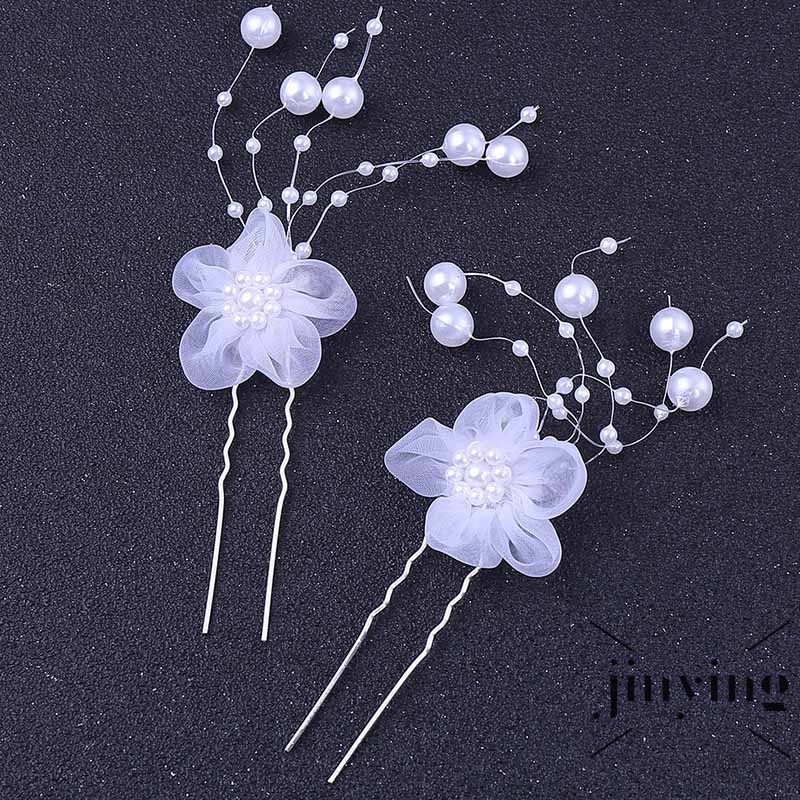 GETNOIVAS 2 Ghim cài tóc đính ngọc giả