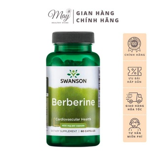 Viên Uống Swanson Berberine 400mg Tăng Cường Sức Khỏe Tim Mạch (60 Viên/Lọ)