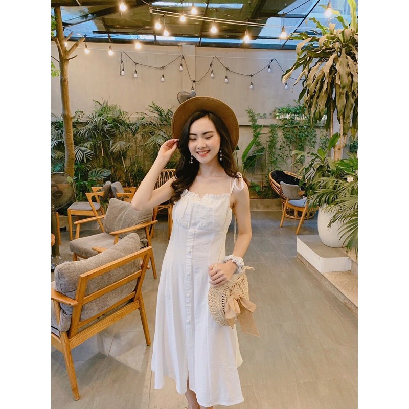 Váy trắng thiết kế DiCoco Dress đi biển,đi du lịch,dạo phố [LIAMSTORE] | BigBuy360 - bigbuy360.vn