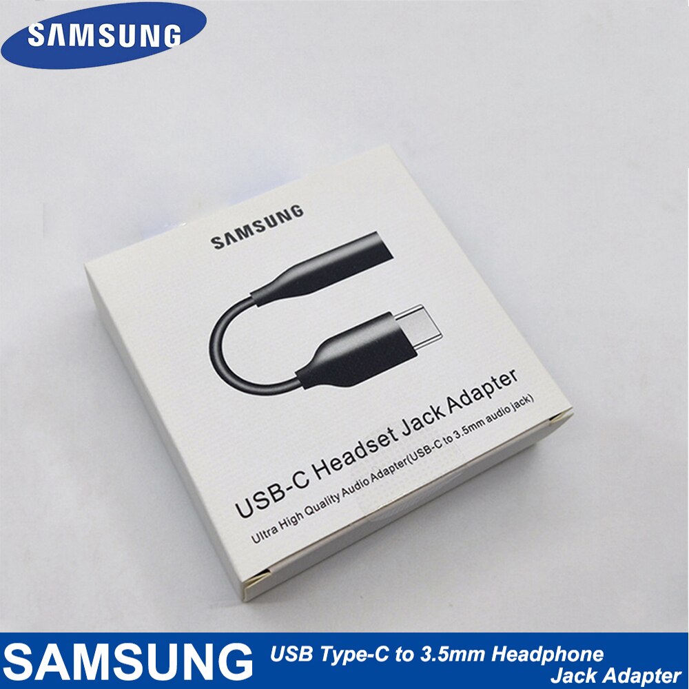 Cáp Chuyển Đổi Từ 100% Samsung Usb Type-C Sang Cổng 3.5mm Aux Sang Cổng 3.5 Cho Galaxy A8 + 2018 Note10 Pro